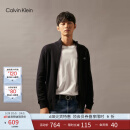 Calvin KleinJeans秋冬男女情侣ck休闲通勤刺绣立领拉链针织开衫毛衣J326796 BEH-太空黑 L