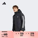 adidas休闲保暖连帽棉服男装阿迪达斯官方轻运动IX8884   黑色（推荐选大一码）   S