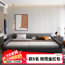 童友儿童床二胎家庭床亲子床一家四口大床主卧超大婴儿床储物床子母床 0.9米子床+1.8米母床+2张床垫 气压储物结构