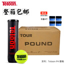 天龙（Teloon） 比赛网球pound罐装耐打训练球 Teloon-P4-整箱 整箱24筒+4个手胶