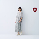 无印良品（MUJI）IDEE 女式 平纹 灯笼裙 长半身裙女裙子25年夏季新品 GA53CC5S 烟熏绿色 均码