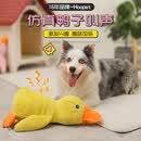 华元宠具（hoopet）狗狗玩具发声自嗨解闷毛绒玩偶冲锋黄鸭大狗磨牙神器耐咬宠物用品