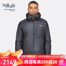 Rab 睿坡Generator Alpine男士户外保暖轻便携棉服540g QIO-84 炭黑/橙色 M