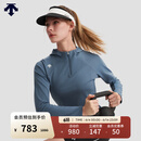 迪桑特 WOMEN’S TRAINING  女士 半拉链 连帽卫衣 DB-DARK BLUE M (165/84A)