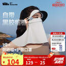 蕉下（beneunder）防晒口罩脸基尼帽檐防晒面罩全脸女防风透气防紫外线蓝烟灰AL341