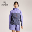 ARC'TERYX始祖鸟 SQUAMISH HOODY 轻量 女子 风壳夹克 月石紫/层云蓝 M