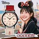 迪士尼（Disney）手表女学生帆布带防水石英表高颜值女孩初高中生考试手表开学礼物