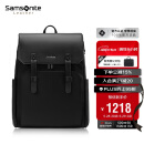 新秀丽（Samsonite）时尚通勤双肩包电脑包15.6英寸男士背包商务大容量轻奢牛皮革NV0