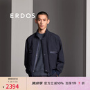 ERDOS 春夏立领职场通勤风外套商务休闲短款拼贴绗缝男棉服外套 夏夜蓝 XL 180/100A