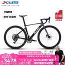喜德盛（xds）门店提车公路自行车25款AD350碳纤维前叉座管功率计曲柄气动车架 2025-鸽子灰 480mm