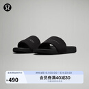 lululemon丨restfeel slide 男士拖鞋 *徽标款 LM9AYYS 黑/黑/黑 43