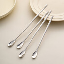 onlycook316L不锈钢搅拌勺 19.5cm长柄冰勺 咖啡搅拌棒蜂蜜小勺子 熊猫