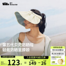 蕉下（beneunder）遮阳帽子防晒帽女防紫外线太阳帽贝壳空顶帽便携TS550白