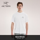 ARC'TERYX始祖鸟 KRAGG SL COTTON BIRD WORD SS 透气 男子 棉质短袖T恤 石膏白/黑色 L