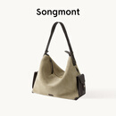 Songmont山下有松循迹旅行hobo包大容量斜挎电脑包【蒋奇明同款】 旅行hobo大号 沙驼棕 预售11天