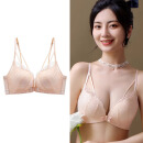 爱慕秋夏美背内衣裤夏季薄款女小胸聚拢前扣文胸罩无钢圈套装软支 肤色单件 85/38A