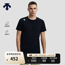 DESCENTE迪桑特TRAINING系列综训男士TOUGH面料短袖针织衫T恤 BW-WHITE LOGO XL (180/100A)