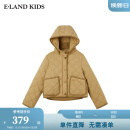 E·LAND KIDS衣恋冬季新品女童休闲立领双贴袋棉服 Beige米色/35 160 (S)