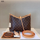 【二手99新】路L易威V登  老花女士单肩斜跨包 奢侈品箱包真品 未使用carryall小号