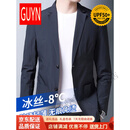 GUYN西装外套男春夏季透气防晒单西上衣男士外套轻奢休闲小西服男 春夏款藏青 春夏款藏青 M -170/88A(适合100-125斤)
