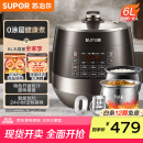 苏泊尔（SUPOR）【国家补贴】0涂层精钢球釜电压力锅6L双胆全自动智能预约 家用 SY-60YC6011Q电饭煲高压锅6-8人
