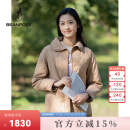 beanpole滨波秋冬女士休闲基础款美拉德米色菱格绗缝棉服 米色 160/84A S