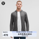 lululemon 丨Surge Warm 男士拉链连帽衫 LM3DH1S 海鸥灰蒸汽灰混色 L