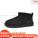 UGG【断码】UGG女士雪地靴休闲经典迷你短靴舒适短筒靴 1116109官方 黑色 38