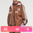 adidas adicolor经典复古双面穿运动保暖棉服阿迪达斯官方三叶草 深棕 S