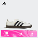 adidas「T头鞋」VL COURT复古休闲板板鞋德训鞋男女阿迪达斯轻运动   汉玉白/黑色/树脂黄   38