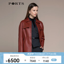 PORTS宝姿秋冬新品女装皮外套LM9U055NZS018 PICANTE S