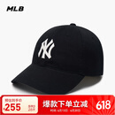MLB帽子男女软顶棒球帽虞书欣明星同款运动鸭舌帽3ACP6601N-50BKS-F