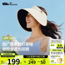 蕉下（beneunder）灯罩帽大帽檐遮阳帽女黑胶防晒帽全脸遮阳空顶帽太阳帽BM563米