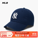 MLB帽子男女软顶棒球帽虞书欣明星同款运动鸭舌帽3ACP6601N-50NYS-F
