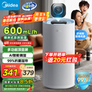 美的（Midea）【小蓝鲸600】无雾空气加湿器净化家用卧室落地式小型工业除菌雾化器女孩礼物国家补贴2Y50