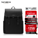 新秀丽（Samsonite）时尚通勤双肩包电脑包15.6英寸男士背包商务大容量轻奢牛皮革NV0