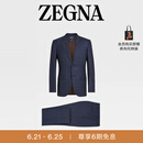 ZEGNA杰尼亚男装海军蓝Centoventimila羊毛西装外套 海军蓝 58 (XXL)