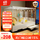 蔻丝兔笼子防喷尿特大号室内专用兔子笼子防溅尿自动清粪荷兰猪兔子窝