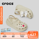 卡骆驰crocs檀健次同款经典泡芙洞洞鞋百舒适男沙滩鞋女鞋休闲鞋|207521 骨白色-2Y2(含智必星) 37 (230mm) 38