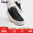 斐乐（FILA）官方川行鞋FOSSO男鞋复古帆布鞋新款休闲鞋 黑-BK 42
