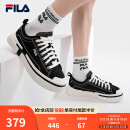 斐乐（FILA）LOOP断层鞋男鞋帆布鞋新款休闲鞋运动板鞋 黑-BK 42