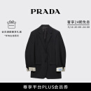 PRADA/普拉达【礼物】女士马海毛混纺单排扣夹克外套 黑色 38
