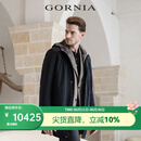 格罗尼雅（GORNIA）男士尼克服耐磨垂顺面料内里水貂绒舒暖防寒外套GBW22474500 黑色 XL