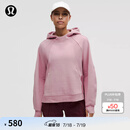 lululemon丨 Scuba 女士宽松款侧开口连帽衫 LW3IU6S 蔷薇粉 M /L