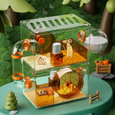 憨憨宠仓鼠笼子金丝熊笼子超大别墅仓鼠笼双层透明仓鼠屋套餐仓鼠用品 