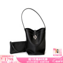 RABEANCO母亲节礼物/ZANA扎娜塌塌包水桶包托特女包子母包单肩斜挎包88509 炫酷黑