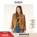 ba&sh bash2024新款秋冬美拉德麂皮翻领法式短外套1H24MILA【价不对】 CAMEL M （1）