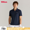 威尔胜（Wilson）官方2025夏季新男士DAILY网球服运动训练吸湿速干短袖POLO衫 海军蓝-WM20056512DBC M /175/96A