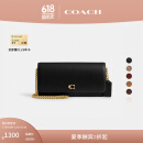 蔻驰（COACH）女士ESSENTIAL长款钱包真皮单肩包斜挎包高级女包 B4/黑色