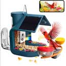 RISIKESTA户外自动喂鸟器喂食器摄像头APP远程观鸟摄影高清AI鸟类识别智能逗鸟器看鸟可视摄像机 智能逗鸟摄像机P1（深蓝色）